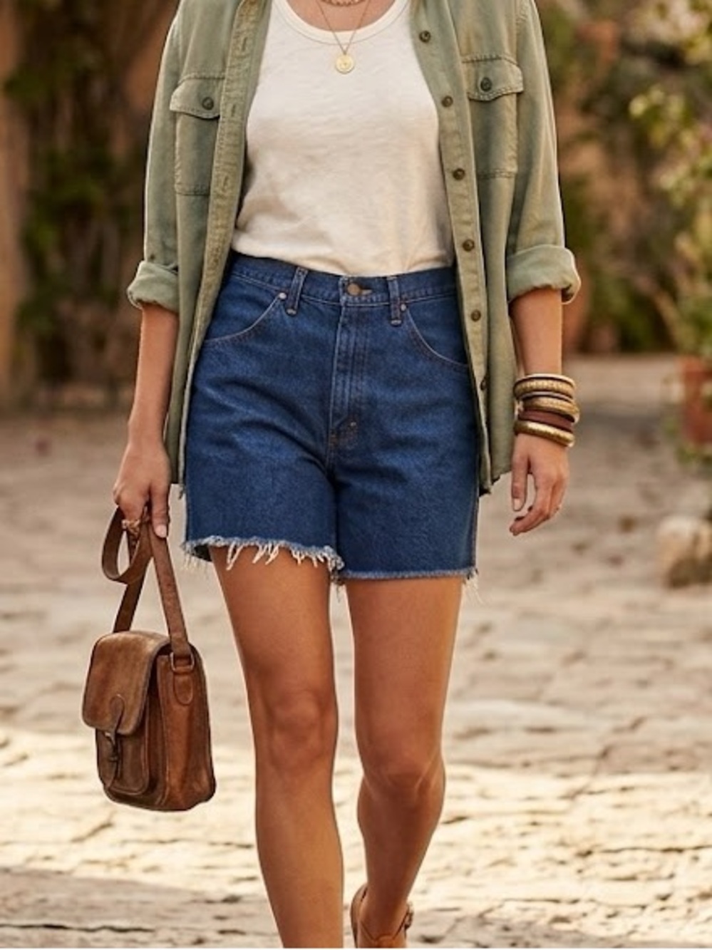 USA Vintage Rustler Cutoffs Dark Wash 32